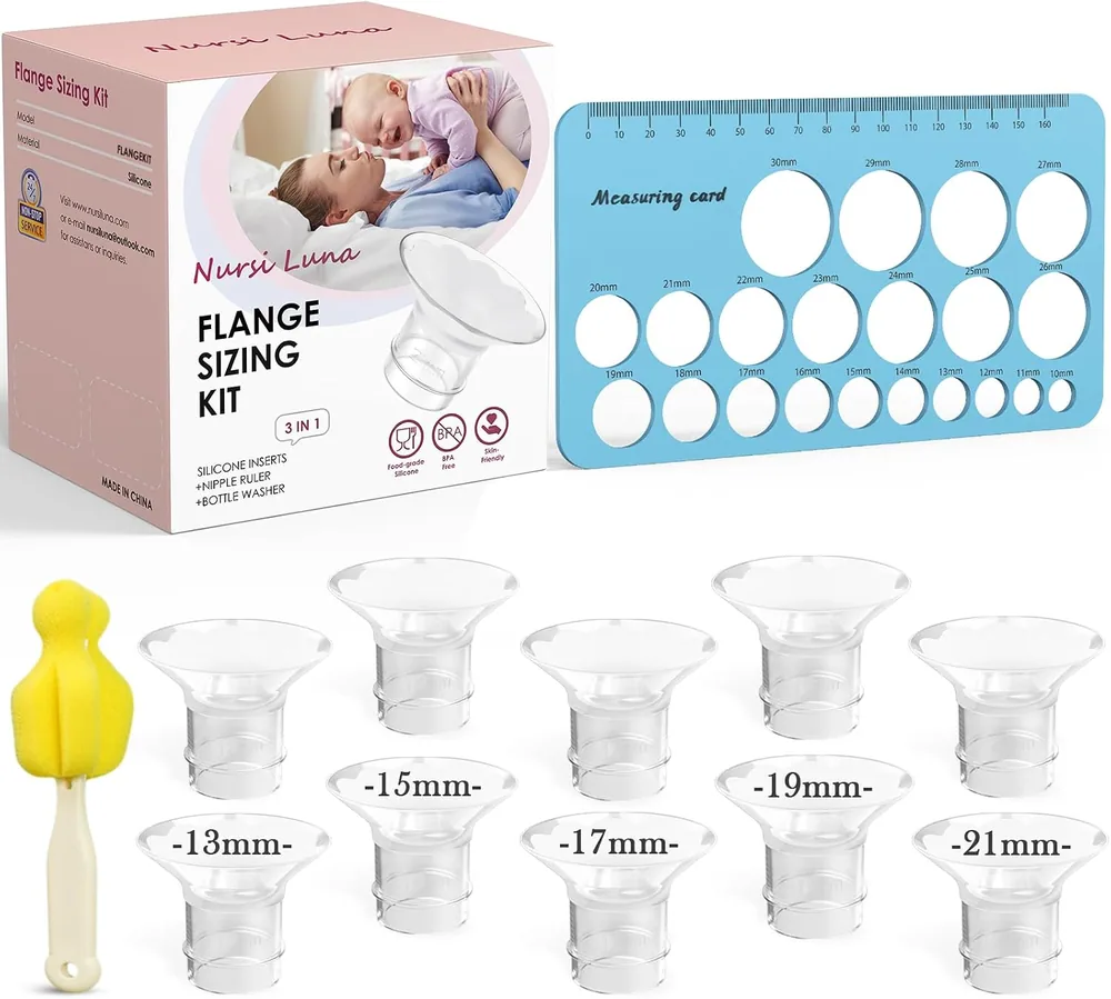 3-in-1 flange sizing kit, blue case
