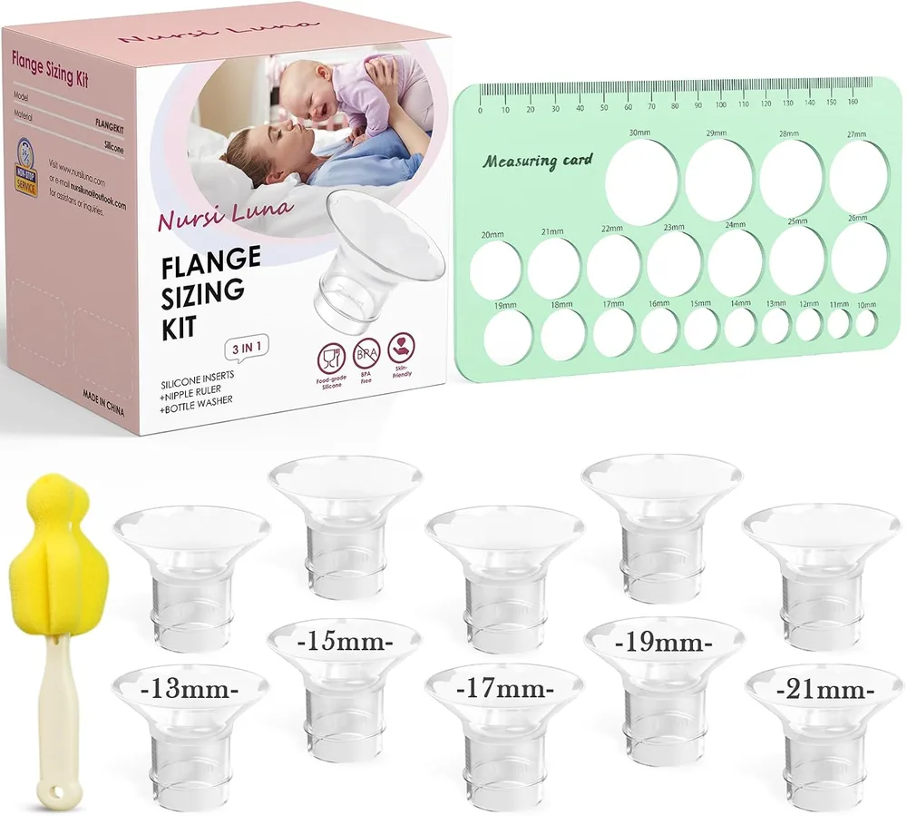 3-in-1 flange sizing kit, light green case
