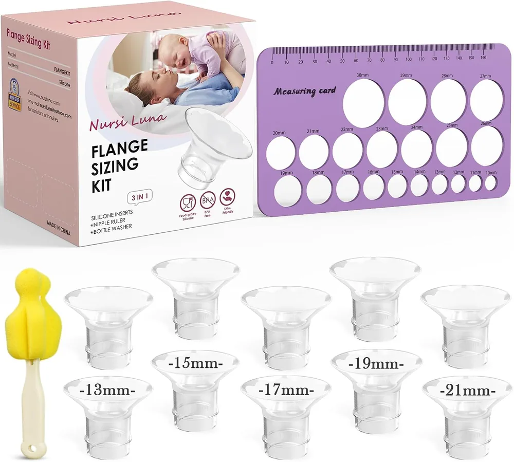 3-in-1 flange sizing kit, purple case