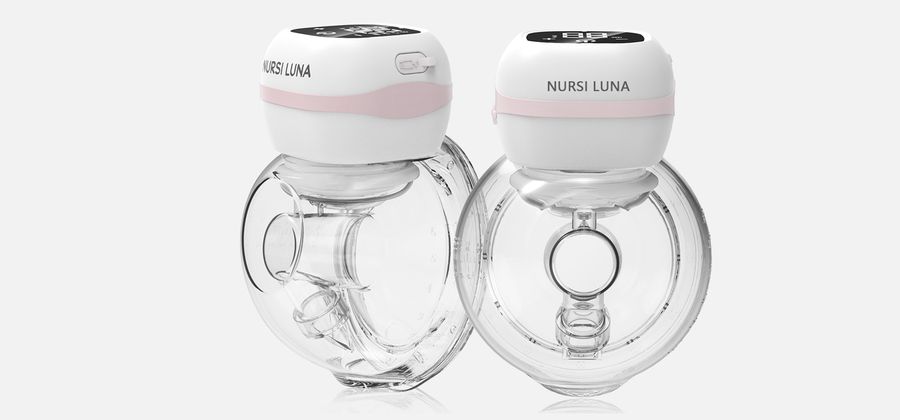 Double wearable pump — pink