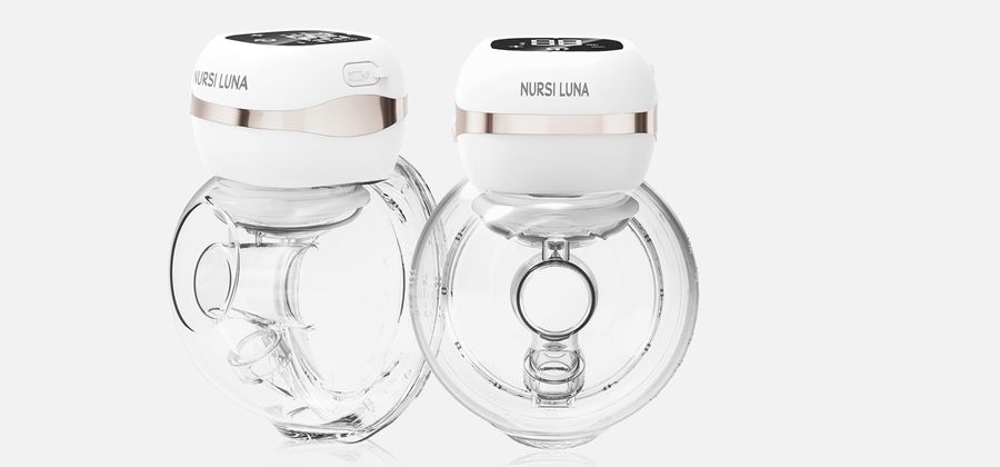 Double wearable pump — rose gold